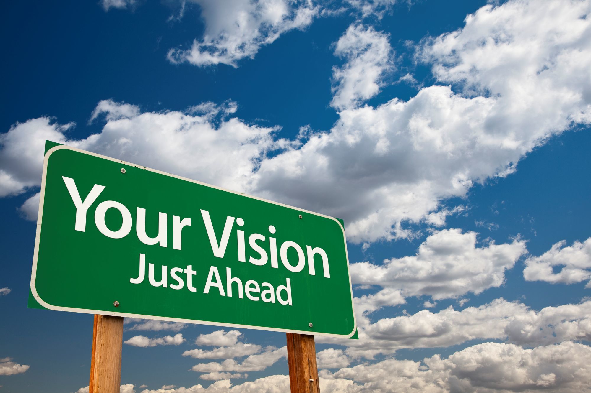 You Vision Just Ahead Sign